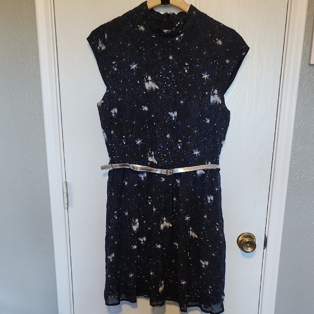 Elegant Black Starry Dress